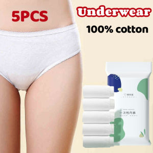 5PCS Travel Panties: Disposable Women's Underwear for Hospital Stays & Emergencies