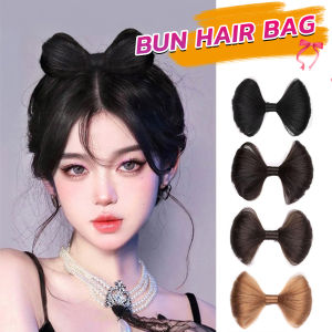C.N. Bow knot Style Hair Accessories Hairpin Bun Wig synthetic fiber Hair Extensions