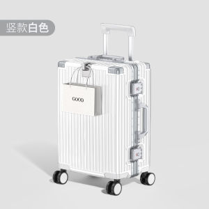 Universal Wheel Luggage 18 Inch Carry on Suitcase for Travel Business OL Style Polyester Inner Material Lock Buckle Closure