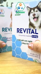 BOSSEN - Revital Thực Phẩm Hỗ Trợ Giảm Ngứa cho Chó - Hộp 10 viên