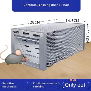 YUYOU | One-way Capture Continuous Stainless Steel Rat Trap