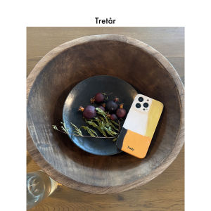 เคสโทรศัพท์ Tretar Orange Honey Tea TPU Full Cover Frosted Precision Hole IMD Soft Shell ป้องกันรอยขีดข่วนสำหรับ iPhone 15 pro