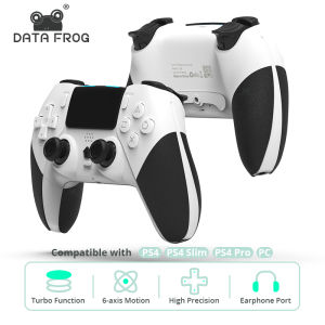 DATA FROG Bluetooth Wireless Controller Gamepad with Vibration Dual Shock Joystick For PC /PS4/PS4 Pro/PS4 Slim Game Console