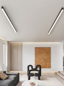 Minimalist Ceiling Mounted Lighting Long Strip Linear Light Hallway Dining Room Background Wall Living Room Lamp Modern Simple Style