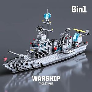 Mô hình lego tàu chiến hạm 1560pcs đồ chơi lắp ráp thông minh phát triển tư duy xe tăng trực thăng máy bay chiến đấu