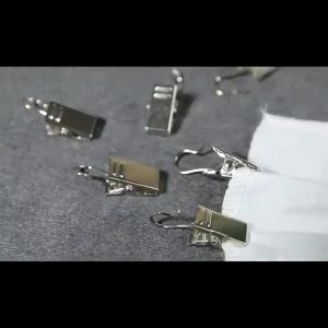 50Pcs Iron Durable Window Curtain Clips with Hooks Silver Shower Curtain Clip Multifunctional Photos Hanging Clamps Underwear Socks Hooks