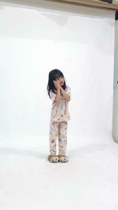 Kiminori LOVA.CP Setelan Baju Tidur Anak Lengan Pendek