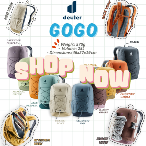 DEUTER GOGO Lifestyle Daypack | School Backpack | Ergonomic Design | 25 liters