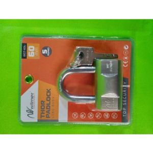 Gembok Pagar Leher Panjang 40mm 50mm 60mm 70mm Anak Kunci 5 pcs