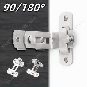 1Pcs Sliding Barn Door 90/180° Sliding Door Latch Door Bolt Wine Cooler Closet Window Door Latch Plug Baby Safety Latch