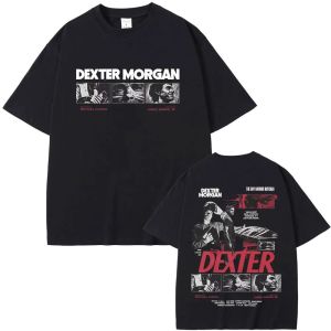 Casual Cotton Vintage T-Shirt Mens Fashion Extra Large Streetwear Limited Dexter Morgan Bay Butcher T-Shirt Men Women