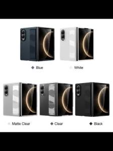Luxury Matte PC Ultra Thin Phone Case For Samsung Galaxy Z Fold 8 Ultra 8Wide Z Fold7 6 5 4 3 Elastic Silicone Wrist Strap Cover
