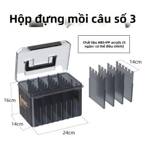 Huaji | Hộp Đựng Mồi Tôm Gỗ Di Động