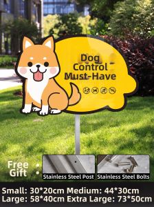 QIANGBIAO | Pet Warning Sign Prohibited Defecation and Urination Park Lawn