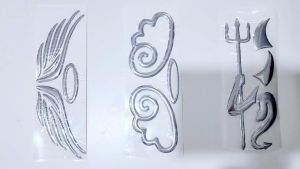 สติ๊กเกอร์ติดโลโก้ 3D สติ๊กเกอร์ติดรถ มีให้เลือก 3 ลาย