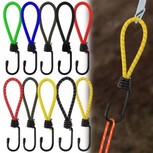 5ชิ้นขอเกี่ยวเชือกยางยืดเต็นท์อเนกประสงค์กลางแจ้งแคมป์ปิ้งหลังคาเต๊นท์ยึดสายอุปกรณ์เสริมเบ็ดคาราบิเนอร์
