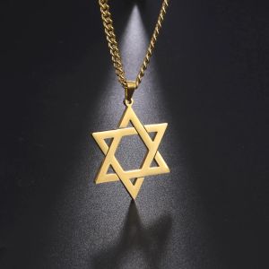 Skyrim Cutout Star of David Hexagram สร้อยคอ Choker สําหรับผู้ชายผู้หญิงสีสแตนเลสสตีลสร้อยคอสร้อยคอเครื่องประดับชาวยิว