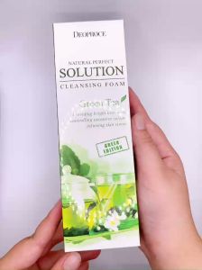 Sữa rửa mặt trà xanh Deoproce Natural Perfect Solution Cleansing Foam Green Tea 170g