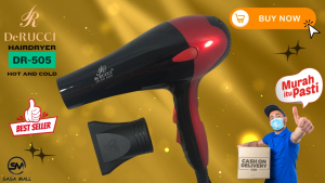 De Rucci HairDryer Hair Dryer Pengering Rambut Blow DR 505 Styler Derucci Derruci