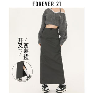 Gray Asymmetric High Waist Slimming Midi Skirt with Butterfly Knot Pleats Forever 21 Womens Business Casual Fashion