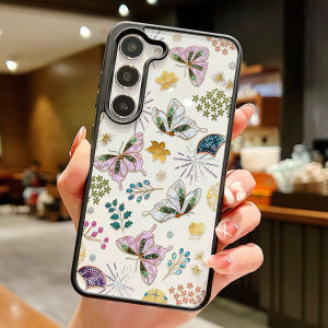 Colorful Butterfly Plastic Phone Case For Samsung Galaxy A56 5G A16 A15 A05 A07 A17 A55 A54 A36 A13 A26 Transparent Case Cover