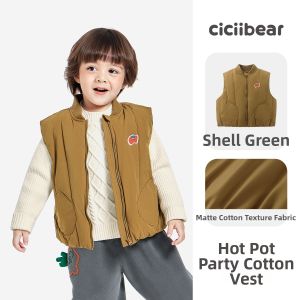 Padded and Warm Quilted Vest Boys Winter