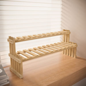 Modern Minimalist Style Wooden Plant Stand Multi-layered Windowledge Storage Rack Living Room Decorative Display Shelf
