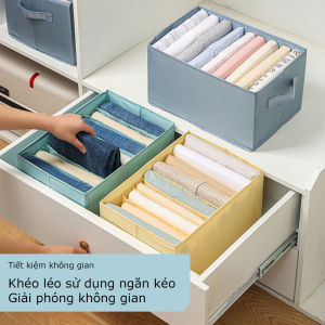 [HCM] Hộp vải chia 9 ngăn hộp vải đựng bảo quản đồ lót khay đựng quần áo tất vớ vải không dệt tiết kiệm diện tích 6 79 ngăn -Randy