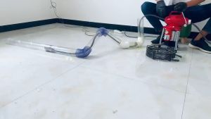 GQ-80 Automatic Dredge Machine Professional Clear Toilet Blockage Drain Cleaning Machine Electric Pipe Dredging Sewer Tools with encryption spring