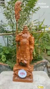 Tượng Quan Công Đứng Trấn Ải TOKDODO Gỗ Hương Đủ Kích Thước
