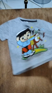Baju Kaos Atasan Distro Anak Laki Laki Karakter Ngaji Cowok Muslim Usia 1 - 10 Tahun  - HT2