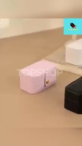 TOP SHOP Mini jewelry box travel portable small storage box earrings earrings rings lipstick storage box small jewelry storage box