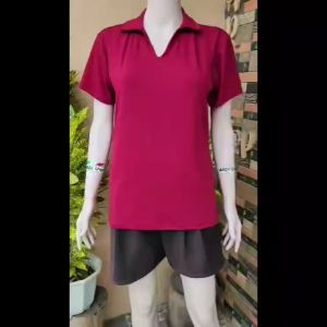 Nursing/Breastfeeding Tops Blouse with Collar Fits M-XL Fabric: Cotton Spandex 100% Stretchable