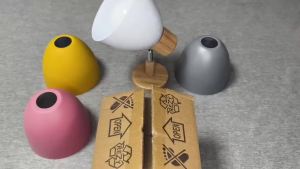 Modern Colorful Wooden Nordic Wall Lamp Modern Wall Sconce for Bedroom Living Room Home Lighting Macaroon Steering Head E27