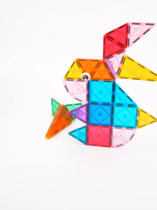 Kebo Creative Animals Playset - Educational Magnetic Tiles Building Toy for Toddlers