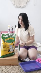 SELALUDIHATI 6 lt SEWANGI-PASIR KUCING GUMPAL WANGI OBAT VITAMIN-PENGGEMUK PENUMBUH BULU