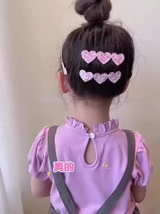 2/3/5Pcs Children Bangs Patch Star Heart Fringe Hair Patch Girls Reusable Magic Hair Stickers Kids Hair Styling Accessories