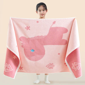 Khăn Tắm Cotton Nguyên Chất Cho Trẻ Em 100% Dùng Tại Nhà Thấm Hút Nhanh Khô Toàn Thân Cho Bé Trai Lớn Dùng Cho Bơi Lội