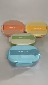Lunch Box 2 Grids Stainless Steel Bento Boxes Insulated Leakproof Soup Bowl with Spoon & Fork 6710