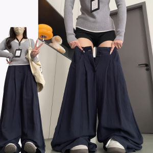Quần Ống Rộng Phong Cách Hàn Quốc Dopaamine Thường Ngày Cho Nữ Quần Ống Rộng Ống Đứng Rộng Rãi Thời Trang Đầu Thu