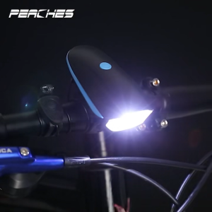 COD TaffLED Lampu Depan Belakang Sepeda LED Super Terang 1 Set Klakson Cas Ulang 1200mAh 250 Lumens