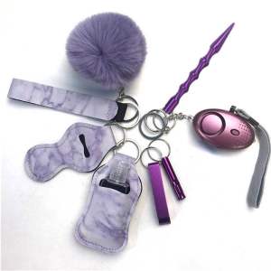 (Bộ 9 Món) Móc Khóa Tự Vệ & Báo Động Cá Nhân An Toàn Cho Nam Nữ - Self defense keychains Safety Keychain Full Set