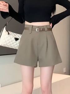 Quần short nữ Quần đùi nữ KÈM ĐAI   mẫu mới chất liệu tuyết mưa tôn dáng-HLS- Mã 069