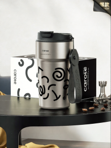 CAROTE | Mens Insulated Travel Mug Large Capacity Stainless Steel
