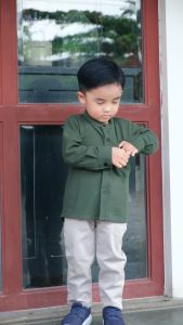 Kemeja Pique Anak Lengan Panjang Lacos Baju Minimay Maysara