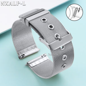 Dây Đeo Đồng Hồ Milanese Mesh Loop 04mm Dây Đeo Bằng Thép Không Gỉ Tháo Nhanh 18mm-22mm Chiều Rộng 15mm Độ Dày Cho Đồng Hồ DW Omega