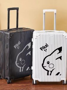 New 2025 Luggage Aluminum Frame Carry-On Suitcase Durable Travel Bag with Combination Lock Fashionable Trendy Polyester Lining