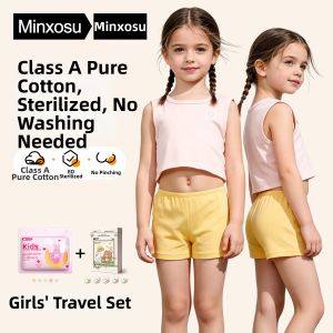 MINXOSU | Disposable Cotton Childrens Underwear Four-corner Shorts