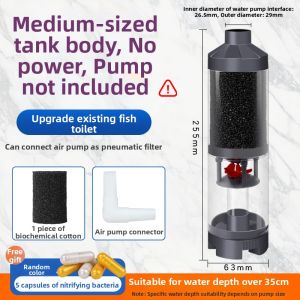 AQUACRAFTSMAN | Feces Separation Filtration Aerator Built-in Small Filter