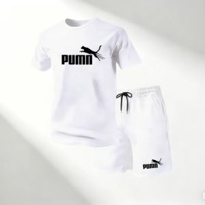 Hot Sale 2026 Mens T-Shirts Sets O-Neck Short Sleeve+Sports Shorts Quick Dry Casual Street Fashion Home Outdoor Running 2 Piece